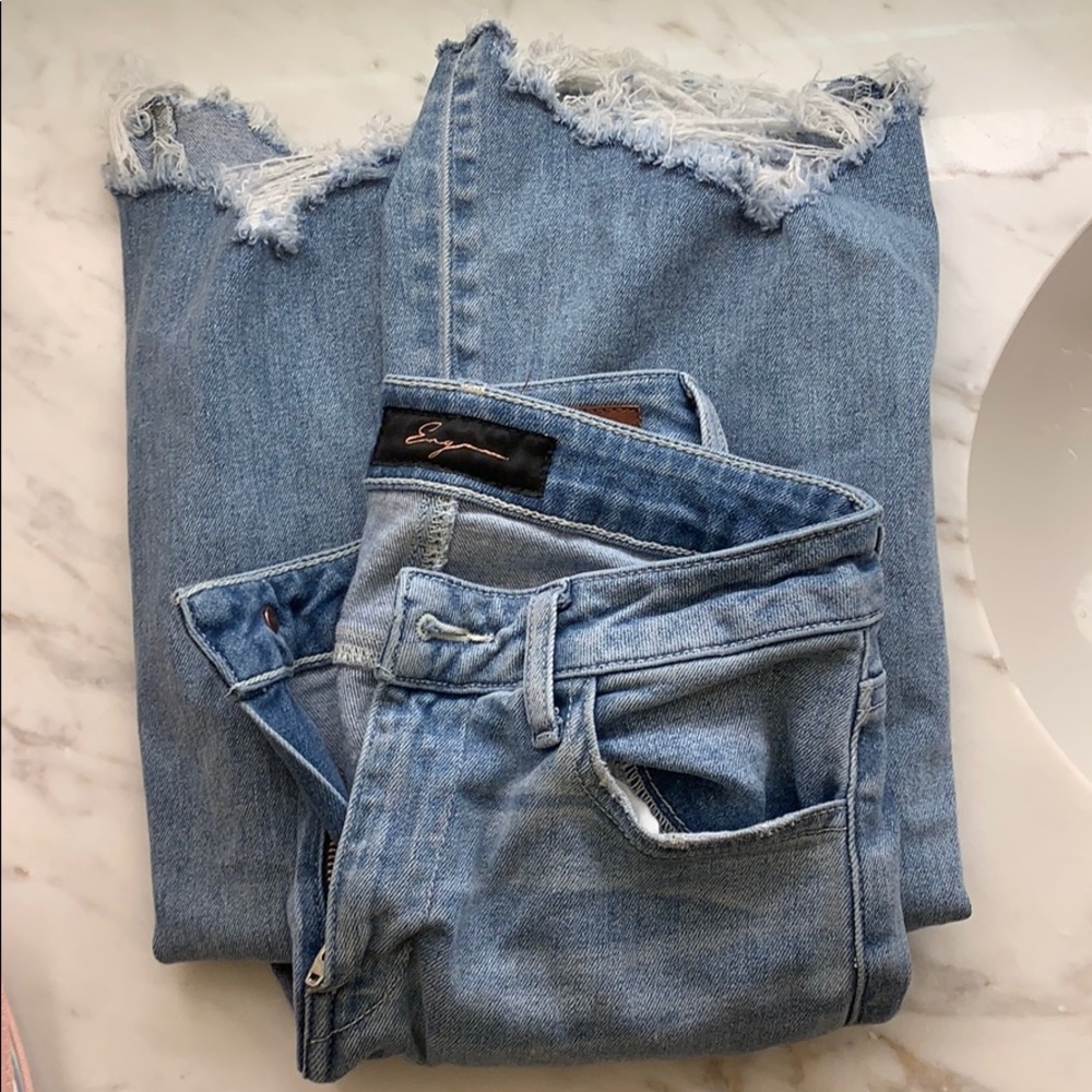 light wash blue jeans
